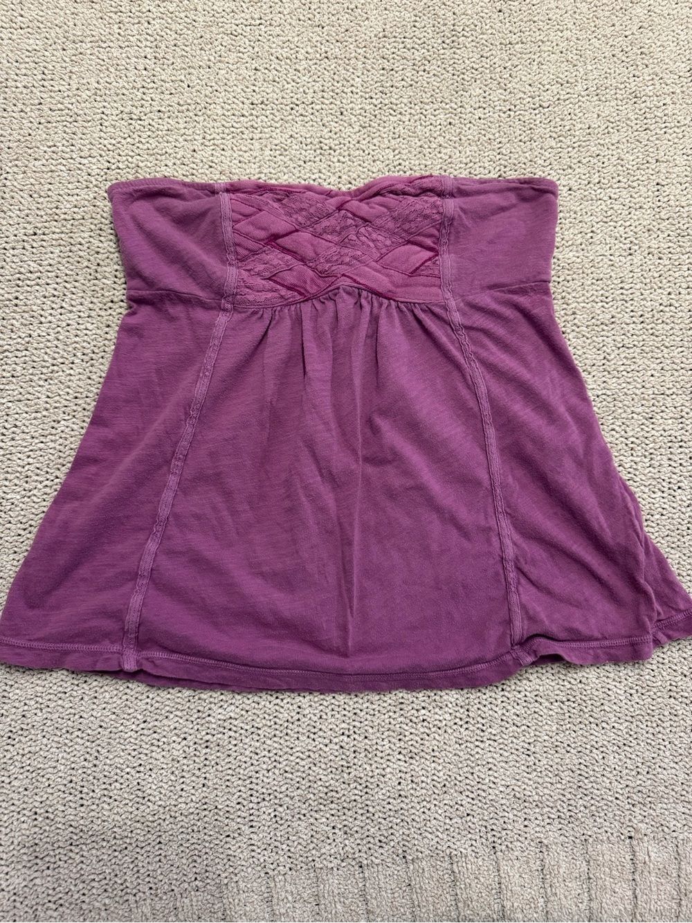 American Eagle Tube Top with Braided Detail